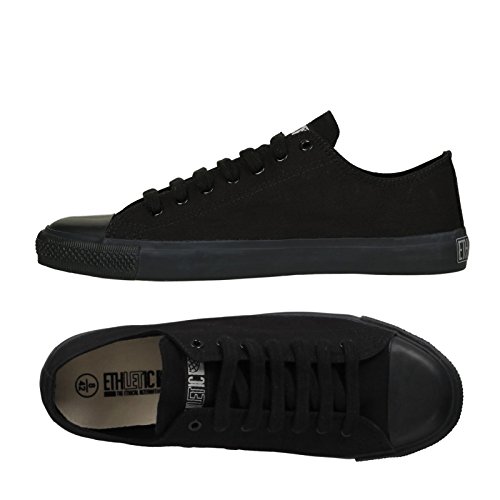 Ethletic Black Cap LoCut - aus Bio-Baumwolle - low Sneaker in schwarz