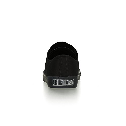 Ethletic Black Cap vegan LoCut - Farbe jet black / black aus Bio-Baumwolle Größe 42 - 4