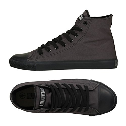 Ethletic Black Cap HiCut / High-Sneaker aus Bio-Baumwolle - grey / black - fair & nachhaltig