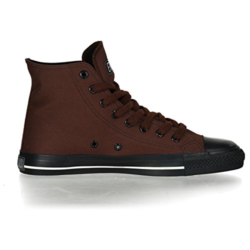 Ethletic Black Cap Hicut / High-Sneaker Collection 17 aus Bio-Baumwolle – braun / schwarz - 5