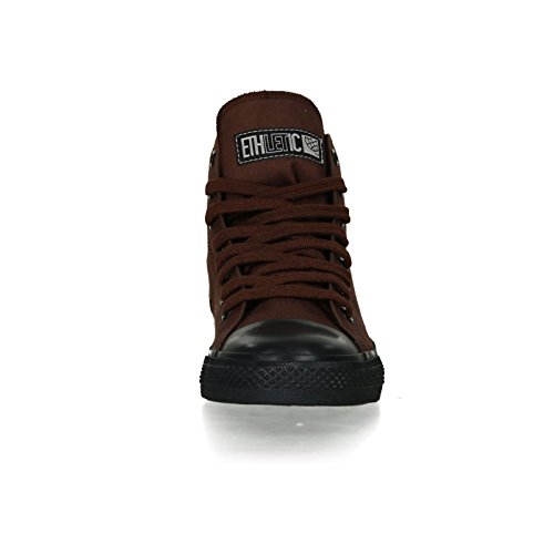 Ethletic Black Cap Hicut / High-Sneaker Collection 17 aus Bio-Baumwolle – braun / schwarz - 6