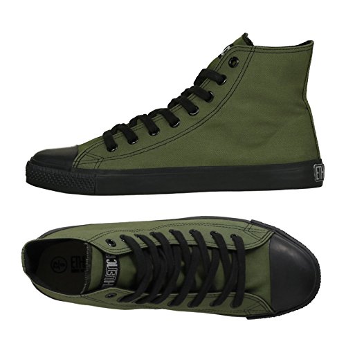 Ethletic Black Cap HiCut / High-Sneaker aus Bio-Baumwolle - grün / schwarz - fair & nachhaltig