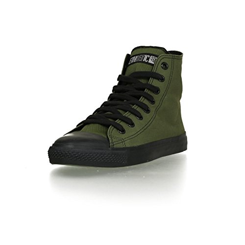 Ethletic Black Cap HiCut / High-Sneaker aus Bio-Baumwolle – grün / schwarz – fair & nachhaltig - 2