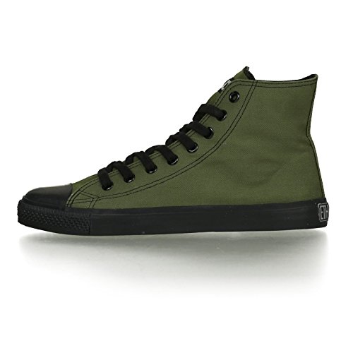 Ethletic Black Cap HiCut / High-Sneaker aus Bio-Baumwolle – grün / schwarz – fair & nachhaltig - 3