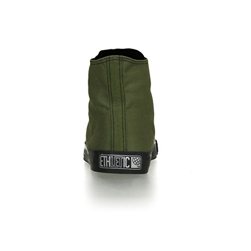 Ethletic Black Cap HiCut / High-Sneaker aus Bio-Baumwolle – grün / schwarz – fair & nachhaltig - 4