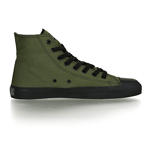 Ethletic Black Cap HiCut / High-Sneaker aus Bio-Baumwolle – grün / schwarz – fair & nachhaltig - 5