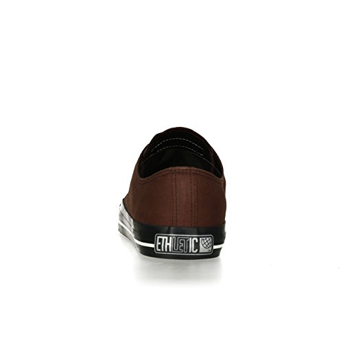 Ethletic Black Cap vegan LoCut Collection 17 - Farbe nut brown / jet black aus Bio-Baumwolle Größe 37 - 4