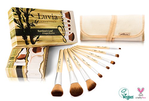 Luvia Cosmetics – Schminkpinsel-Set / 8 Make-Up Pinsel mit Bambus-Griff