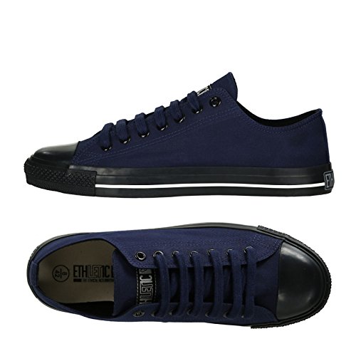 Ethletic Black Cap LoCut Collection 17 - faire Sneaker in ocean blue / jet black