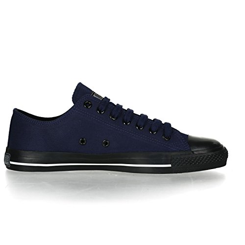 Ethletic Black Cap vegan LoCut Collection 17 - Farbe ocean blue / jet black aus Bio-Baumwolle Größe 37 - 5