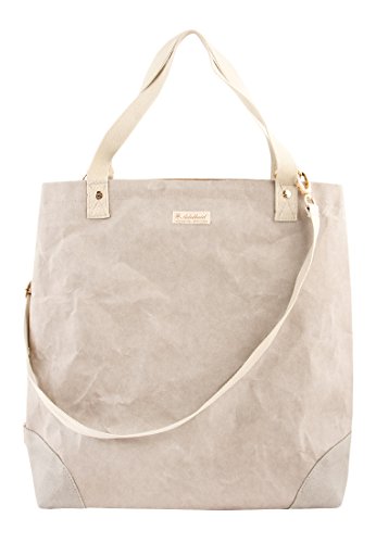 Adelheid Damen Fabelhaft Einkaufstasche Veganes Leder Henkeltasche, Braun (Papierbraun), 10x45x40 cm - 2
