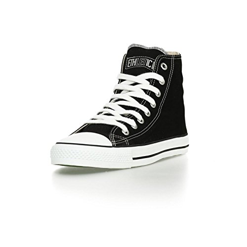 Ethletic Sneaker vegan HiCut – Farbe jet black / white aus Bio-Baumwolle – high Sneaker - 2