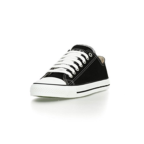 Ethletic Sneaker vegan LoCut – Farbe jet black / white aus Bio-Baumwolle – low Sneaker - 2