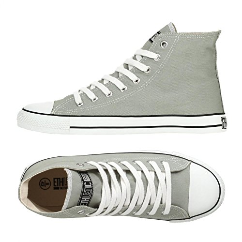 Ethletic Sneaker HiCut / High-Sneaker aus Bio-Baumwolle - urban grey / white - nachhaltig & fair