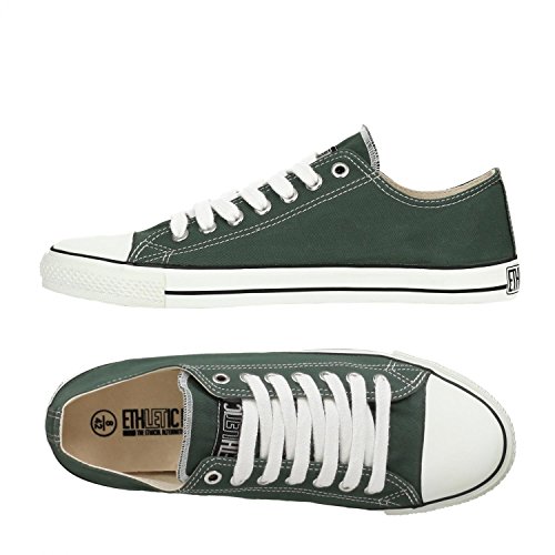 Ethletic Sneaker LoCut - reseda green / white - stylische fair trade Schuhe