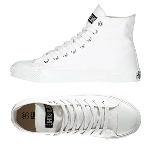 Ethletic Sneaker HiCut Collection 17 aus Bio-Baumwolle - just white / weiß - nachhaltig & fairer High-Sneaker