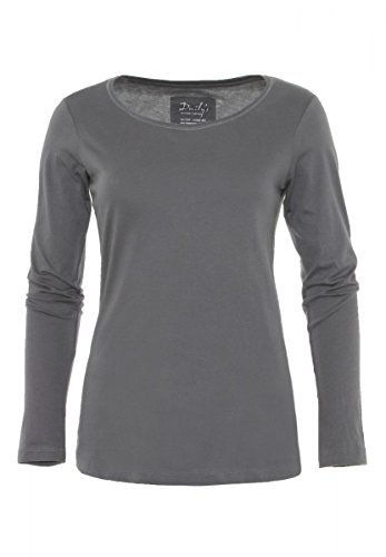 DAILY'S ANN Damen Langarmshirt mit Rundhalsausschnitt aus 100% Bio-Baumwolle - loft