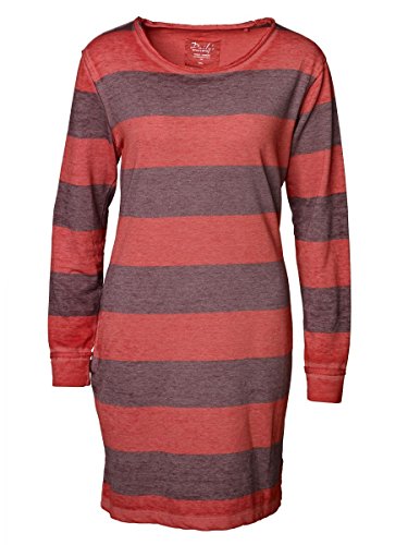 DAILY'S KATE Damen Sweatshirtkleid mit Rundhalsausschnitt und Streifen aus Baumwolle und Polyester - kir-royale