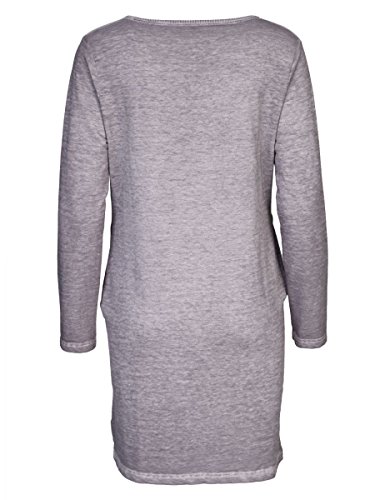 DAILY'S HEIKE Damen Sweatshirtkleid mit Rundhalsausschnitt und seitlichen Taschen aus Baumwolle und Polyester - soziale fair trade Kleidung, Mode vegan und nachhaltig Color loft, Size S - 2