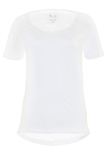 DAILY'S AMIE Damen oversize, basic T-Shirt mit Rundhalsausschnitt aus 100% Bio-Baumwolle - weiß