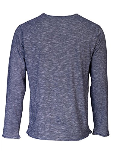 TREVOR'S KENAN Herren Langarmshirt mit Rundhalsausschnitt aus 100 % Bio-Baumwolle - soziale fair trade Kleidung, Mode vegan und nachhaltig Color midnight, Size S - 2