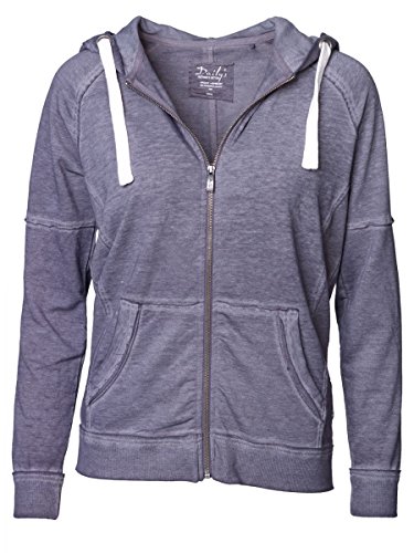 DAILY'S KENDRA Damen Sweatjacke mit Kapuze und Kängurutasche vorne - aus Baumwolle und Polyester - loft