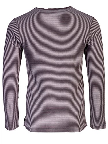 TREVOR'S KENNETH Herren Sweatshirt mit Rundhalsausschnitt und Streifen aus 100% Bio-Baumwolle - soziale fair trade Kleidung, Mode vegan und nachhaltig Color loft, Size S - 2