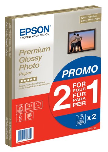 Epson Premium Fotopapier glänzend - inkjet 255g/m², A4, 2x15 Blatt
