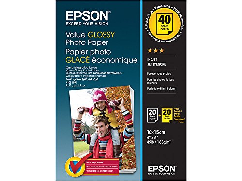 Epson Fotopapier, 40 Blatt, 10 x 15 cm - C13S400044