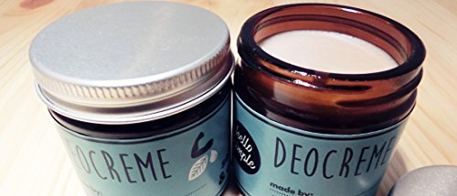 hello simple - DIY Deocreme/Creme Deodorant zum Selbermachen (150 g, 2 Stück), Naturkosmetik ohne Aluminium, vegan, bio, plastikfrei (Limette-Zypresse) - 5