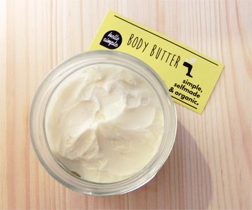 hello simple - DIY Body Butter zum Selbermachen (180 g), Naturkosmetik ohne Aluminium, vegan, bio, plastikfrei (Natural (ohne Duft) mit Jojobaöl) - 5