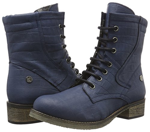 Jonny´s Vegan Damen Dagrun Combat Boots, Blau (Marino 1), 42 EU - 5