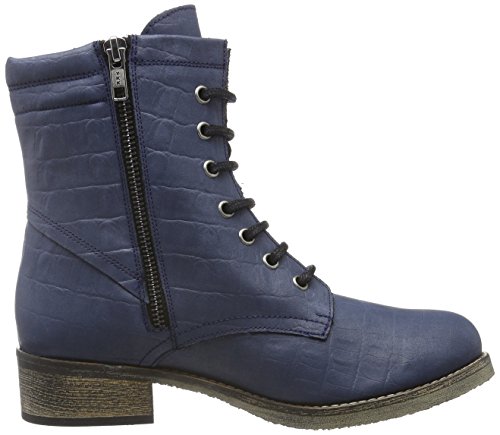 Jonny´s Vegan Damen Dagrun Combat Boots, Blau (Marino 1), 42 EU - 6
