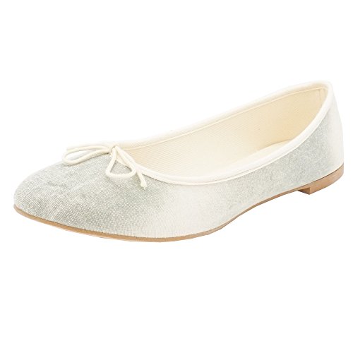 Jonnys Vegan Damen Ballerinas Grün - Größe 44