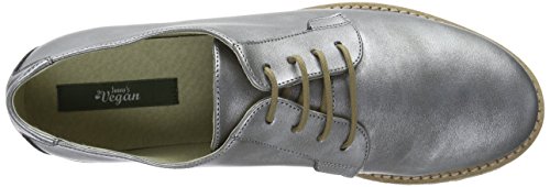 Jonny´s Vegan Damen Hedvig Derby, Silber (Plata), 37 EU - 7