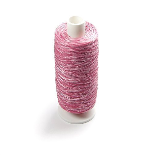 200 m Spule Polyester Premium Zahnseide gewachst Rosa | ohne Aroma | ohne Fluorid | Vegan | nachfüllbar mit neuer Spule | Schützt vor Zahnfleischentzündungen | In grauer Dose mit edler Prägung | Familienpackung | Großpackung für 400 Anwendungen ausreichend | 4x mehr Inhalt als herkömmliche Verpackungen (200m Spule Rosa) - 5