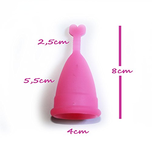 Menstruationstasse CozyCup klein - weiße Menstruationskappe aus medizinischem Silikon - beliebter Menstruationsbecher - Gr A (klein) - 4