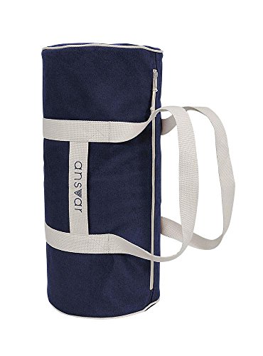 Sporttasche ansvar III aus Bio Baumwoll Canvas - Hochwertige Damen & Herren Sporttasche, Duffle Bag aus 100% nachhaltigen Materialien - mit GOTS & Fairtrade Zertifizierung, Farbe:blau - 8