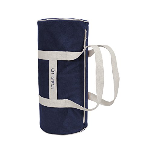 Sporttasche ansvar III aus Bio Baumwoll Canvas - Hochwertige Damen & Herren Sporttasche, Duffle Bag aus 100% nachhaltigen Materialien - mit GOTS & Fairtrade Zertifizierung, Farbe:blau - 9