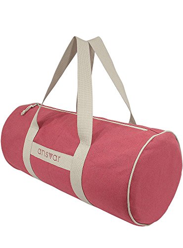 Sporttasche ansvar III aus Bio Baumwoll Canvas - Hochwertige Damen & Herren Sporttasche, Duffle Bag aus 100% nachhaltigen Materialien - mit GOTS & Fairtrade Zertifizierung, Farbe:altrosa - 5