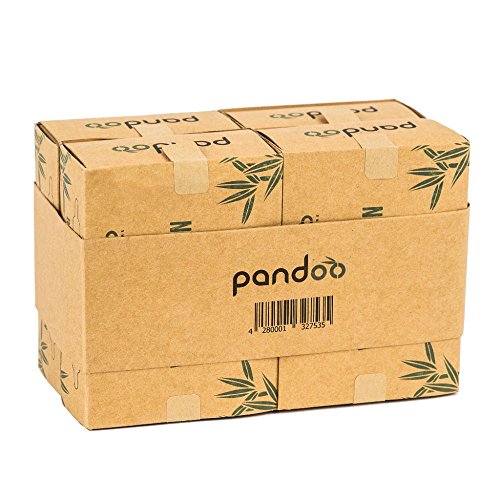 pandoo 4er Pack Bambus Wattestäbchen mit großem Sicherheitskopf | biologisch abbaubar, vegan & nachhaltig - 5