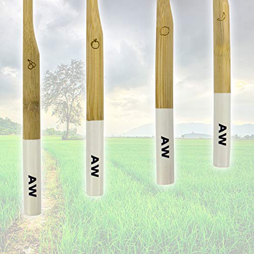 AVOID WASTE - Nachhaltige Zahnbürste aus Bambus - Die veganen Bambuszahnbürsten mit weichen Borsten (4) - 2