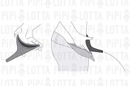 PiPiLOTTA - Frauenurinal für Unterwegs - Hilfe zum Pinkeln im Stehen für Festival, Camping, Reisen in 3 Farben mit Schutzhülle - Urinal für Frauen - 4