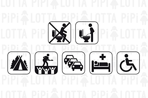 PiPiLOTTA - Frauenurinal für Unterwegs - Hilfe zum Pinkeln im Stehen für Festival, Camping, Reisen in 3 Farben mit Schutzhülle - Urinal für Frauen - 5