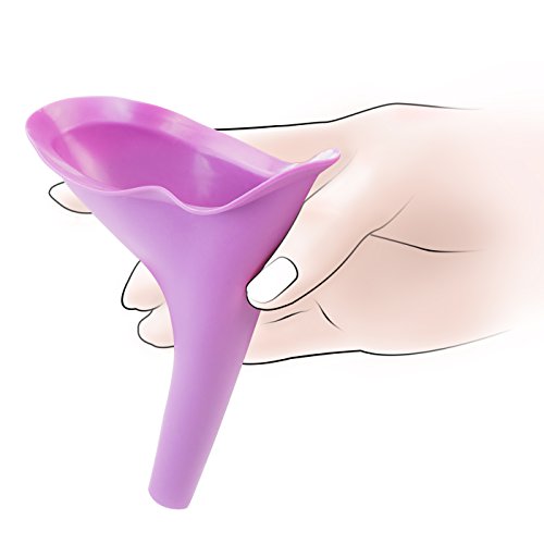 KOBERT Goods – Frauenurinal Urinal für Frauen für sicheres Urinieren im Stehen oder Hocken, mit Wasserdichten Aufbewahrungsbeutel, aus flexiblem Silikon Frauenurinal für unterwegs - 3