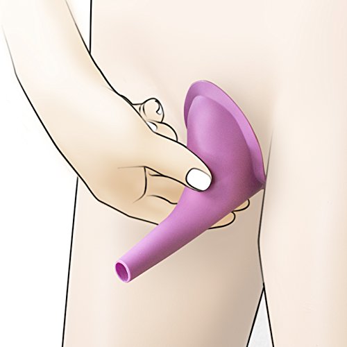 KOBERT Goods – Frauenurinal Urinal für Frauen für sicheres Urinieren im Stehen oder Hocken, mit Wasserdichten Aufbewahrungsbeutel, aus flexiblem Silikon Frauenurinal für unterwegs - 4