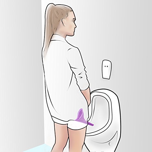 KOBERT Goods – Frauenurinal Urinal für Frauen für sicheres Urinieren im Stehen oder Hocken, mit Wasserdichten Aufbewahrungsbeutel, aus flexiblem Silikon Frauenurinal für unterwegs - 5