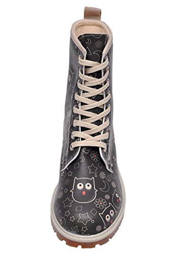Dogo  Owl Lover,  Damen Stiefel , schwarz - schwarz - Größe: EU 40 - 4