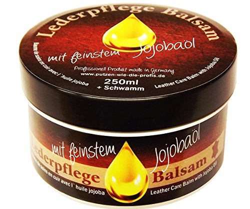 Lederpflege-Balsam mit Jojobaöl - Pflege und Imprägnierung für alle Glattleder-Arten - vegan & tierversuchsfrei