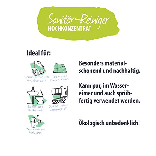 AMI Antikalk-Badreiniger Konzentrat 1.000ml, Kalkreiniger & Sanitärreiniger, entfernt Kalk & Schmutz in Bad & Küche, hautfreundlich & ökologisch abbaubar - 2